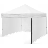 BDW Pavillon, Zelt, Partyzelt für Garten, Terasse, Messe - Pavillon, Weiß