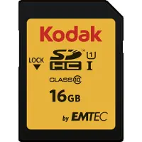 Kodak EKMSD16GHC10K SDHC Class 10 UHS-I U1 SDHC Speicherkarte, 16 GB, Class 10 / UHS-I