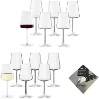 Stölzle Lausitz POWER 12er Weingläser Set + Dropstop Ausgießer