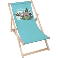 Dreamroots Liegestuhl klappbar Holz,bis zu 130 kg, Sonnenliege klappbar mit 3-stufiger Neigungsregulierung der Rückenlehne, Weder Fast Noch Furious