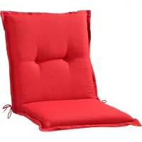 GO-DE Textilgesellschaft Gartenstuhlauflage - Rot - Niederlehner - unifarben