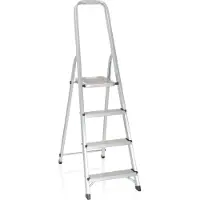 Hjh OFFICE SOLID II | 4 Stufen - Klappleiter Aluminium