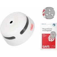 X-Sense XS01 Rauchmelder mit Magnetbefestigung - 10-Jahres-Batterie - Kompaktes Design - Entspricht der europäischen Norm - Feueralarm ohne Bohren