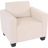 Mendler Modular Sessel Loungesessel Moncalieri, Kunstleder creme