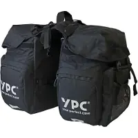 AMB YPC Outrider Fahrradtasche für Gepäckträger XL – Gepäckträgertasche, Hinterradtasche Fahrrad mit Tragegriff, wasserdichte Outdoor Fahrradtasche, Reisetasche, Clip-Verschluss, schwarz, 50x35x35cm – 42L
