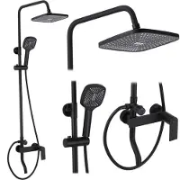 REA Duschgarnitur Storm Black Matt