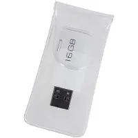 Eichner Selbstklebetasche für USB-Speichersticks, aus PVC, mit Steckverschluß, 40 x 75 mm, Transparent, Verpackungseinheit: 1 P/100