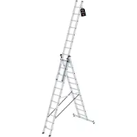 Proregal Mehrzweckleiter 3-teilig mit nivello-Traverse 3x11 Sprossen