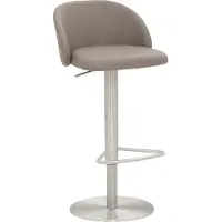 Mayer Barstuhl Sitzmöbel 1216 48 x 49 x 77 cm Stahl chrom matt/taupe 1216_04_81024