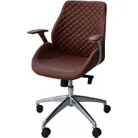 LÜLLMANN Bürodrehstuhl Designer Drehstuhl Chefsessel Pantera braun Racer Car Seat 212625