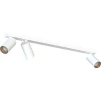 Licht-Erlebnisse Strahler Metall GU10 verstellbar in Weiß Gold 3-flammig länglich Modern Spot
