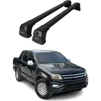 Omac 7535913B Dachreling Dachträger Aluminium 75 kg Max für VW Amarok Pickup (2HA, 2HB, S1B, S6B, S7A, S7B)