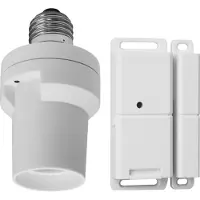 Smartwares SHS-51001-EU Türaktiviertes Leuchten Schalter Set, Beleuchtungssteuerung, Weiß, Garage, Veranda, Eingang, Ausrichtung, E27