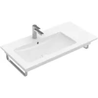 Villeroy & Boch Villeroy&Boch Schrankwaschtisch Venticello 1000x500mm 3L Arm mittl HL m ÜL Eckig Stone White C+, 4134L1RW