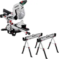 Metabo Kapp und Gehrungssäge KGS 305 M inkl Falt Arbeitsbock Sägebock SET MAB 82