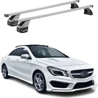Menabo Dachträger Grundtäger für Mercedes CLA C117 2013-2019 75kg Stahl Grau 2x