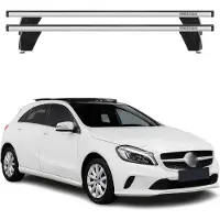 Omac Menabo Dachträger Grundtäger für Mercedes A Klasse W176 2012-2018 75kg Silber 2x