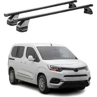 Menabo Dachträger Grundtäger für Toyota Proace City 2019-2025 75kg Stahl Schwarz