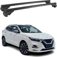 Omac Dachträger für Nissan Qashqai 2014-2021 Gepäckträger Grundträger Alu Schwarz 2x