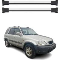 Omac Dachträger Grundtäger für Honda CR-V mk1 1995-2001 75kg Aluminium Silber 2 tlg