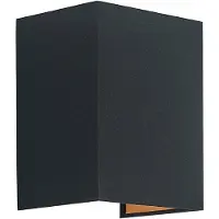 LINDBY Lukani Wandleuchte, Stoff, eckig