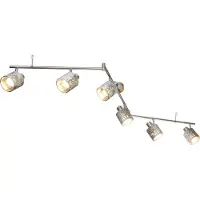 Globo Lighting Strahler Metall Nickel matt, 6x E14