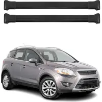 Omtec Dachträger Gepäckträger für Ford Kuga 1 2008-2013 Relingträger Aluminium Schwarz
