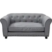 Vente-unique Sofa aus für Haustiere - B 94 x T 65 x H 42 cm - Grau - GALIAMA