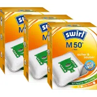 Swirl M 50, Orange, Weiß, Miele, Miele S241i - S256i, S290 - S299, S300i - S399i, S500 - S599, S700 - S799; Miele Cat & Dog;..., 4 Stück(e), 1 Stück(e)
