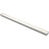 LINDBY Layan LED Wandleuchte L120 Chrome - , Layan, Metallisch, für Badezimmer, Metall, Modern
