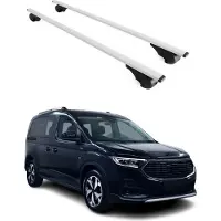 Omtec Dachträger Gepäckträger für Ford Connect 2021-2025 Grundträger Metall Silber 2x