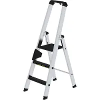 Proregal Stufen-Stehleiter 250 kg einseitig begehbar mit clip-step R13 3 Stufen