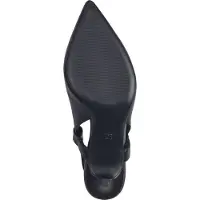 s.Oliver Damen Pumps Slingpumps Slingback spitz Stiletto 5-29600-42, Größe:38 EU, Farbe:Schwarz