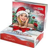 Ks Tools 515.6699 Adventskalender mit Mini-eMONSTER Akku-Schrauber-Satz mit Wechselk?pfen, 31-tlg.