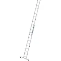 Proregal Sprossen-Schiebeleiter 2-teilig mit nivello-Traverse 2x12 Sprossen