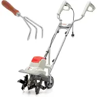 Ikra Elektro Motorhacke IEM 800S| 800 W | 30 cm Arbeitsbreite | Arbeitstiefe bis 20 cm | klappbarer Rahmen | inkl. Transportrad & Handgrubber
