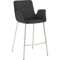 Mayer Barstuhl Sitzmöbel 1222 53 x 49 x 95 cm Edelstahl/graphit 1222_V4_30480
