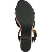 Marco Tozzi Damen Sandale lowcut schlicht elegant bequem Schließe 2-28360-44, Größe:38 EU, Farbe:Schwarz