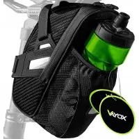 Vayox Fahrradtasche VA0349 | 1.5 L | Easy-Mount | Wasserdicht | Flaschenhalter | Schwarz