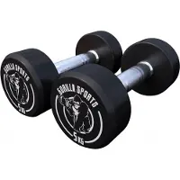 Gorilla Sports 100276-00008-0102, Kurzhantel mit festem Gewicht, Eisenguss, 10 kg, 2 Stück(e)