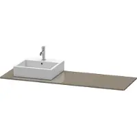 Duravit Konsole XSquare 160x55x1,6cm, m 1 AS, B li, flan. Gr hgl