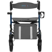 Antar Leichter Aluminium-Rollator mit Softreifen & abnehmbarer Rückenlehne 1 St