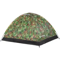 Springos Campingzelt 2 Personen-Zelt mit Moskitonetz 1 Kammer Fiberglas Gestell Lüfter