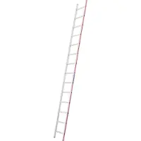Hymer Sprossenanlegeleiter, 14 Sprossen, Länge 4,02 m, Reichhöhe 4,91 m, Gewicht 6,4 kg