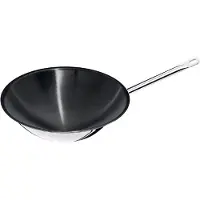 Contacto Wok, Wokpfanne, Edelstahl PTFE 18/10, Ø36 cm. 9,0 cm Höhe und 5 Liter