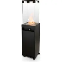 Planika Faro [fahrbarer Gaskamin Außenbereich] - Schwarz