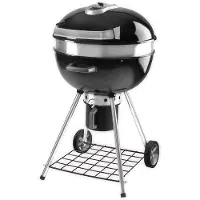 Napoleon Holzkohlegrill – Kettle PRO 57 cm – emaillierter Gusseisen-Grillrost – Wärmeverteilungssystem – Thermometer