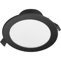 PRIOS LED-Einbaustrahler Rida, schwarz, 14,5 cm, 12 W, CCT