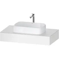Duravit Konsole Qatego 100x55x17cm, weiß matt, 1 Ausschnitt