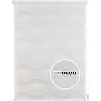Ondeco Duorollo Wave Klemmfix ohne Bohren Seitenzugrollo Farbe: Weiß, Größe: 120x160 cm